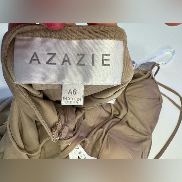 Azazie Taupe Dress (A6) worn once for a wedding ! - Picture 13 of 15